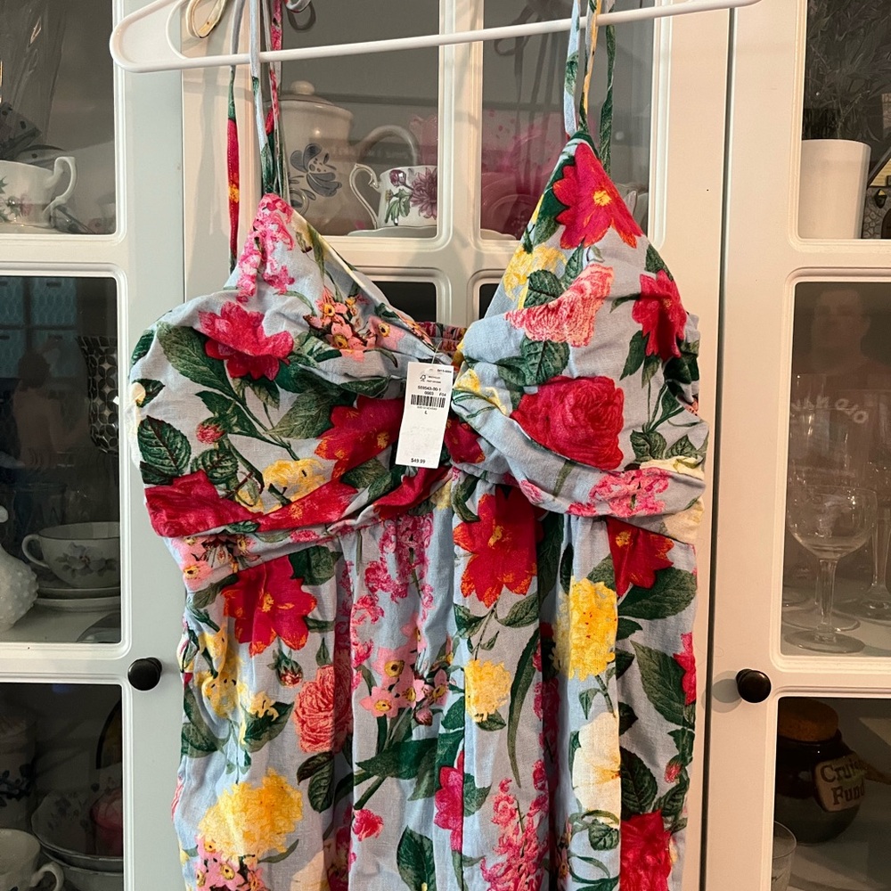 Old Navy Floral Jumpsuit Women’s L